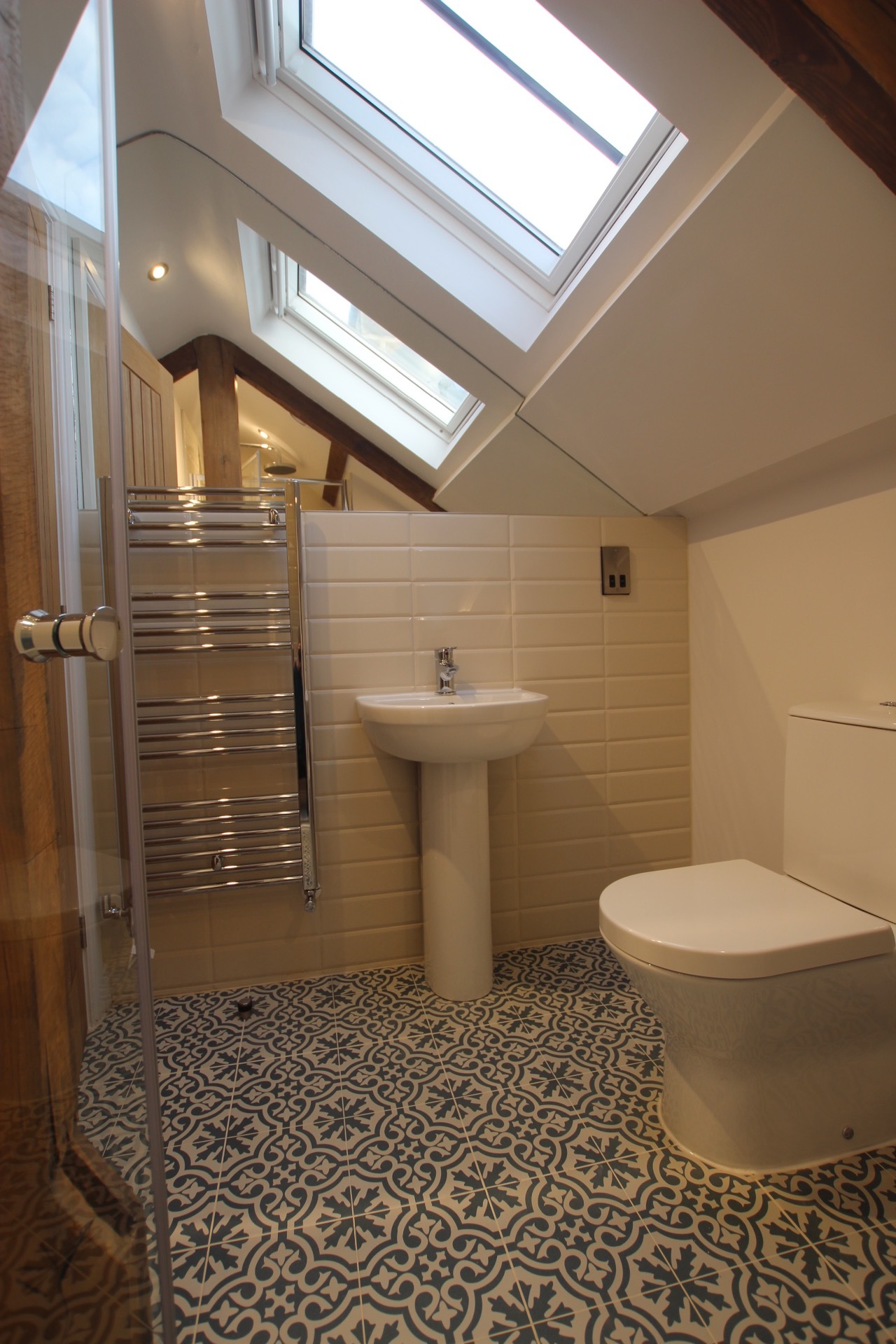 Shower room in loft conversion