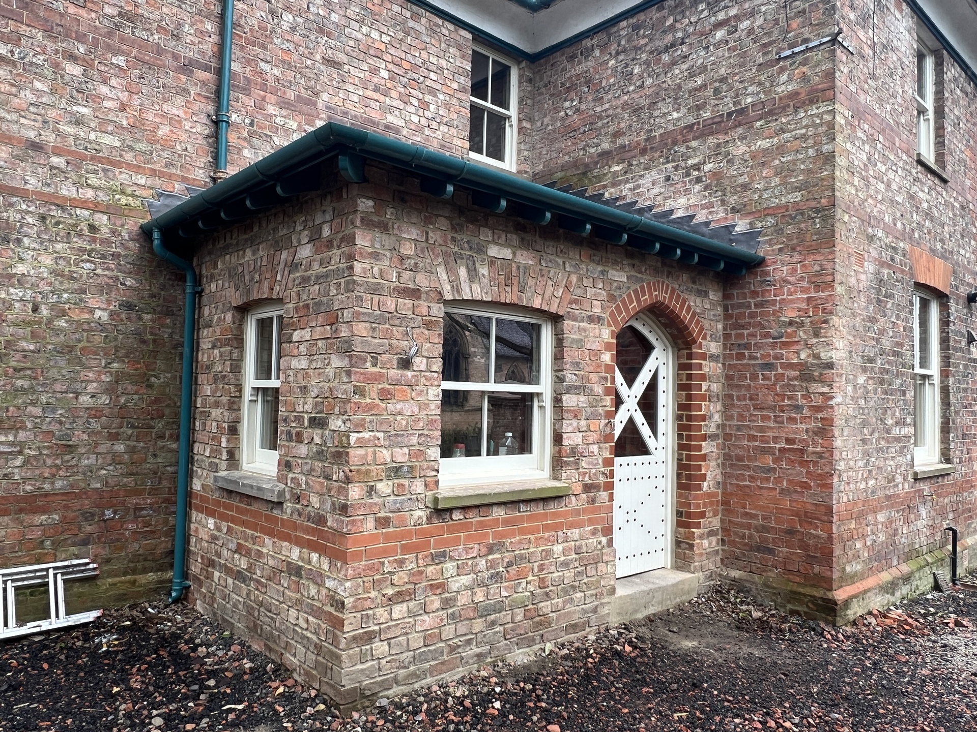 External completion of porch